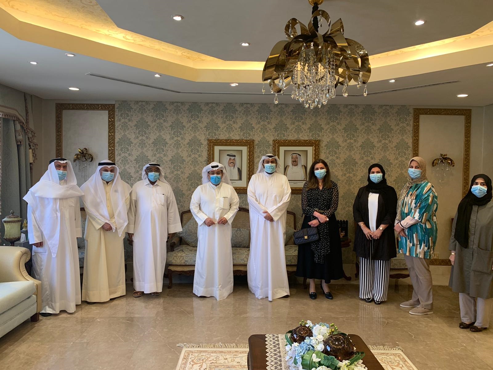 Minister of Health Sheikh Dr. Basel Al-Sabah receives ECMO department at Kuwait's Adan Hospital