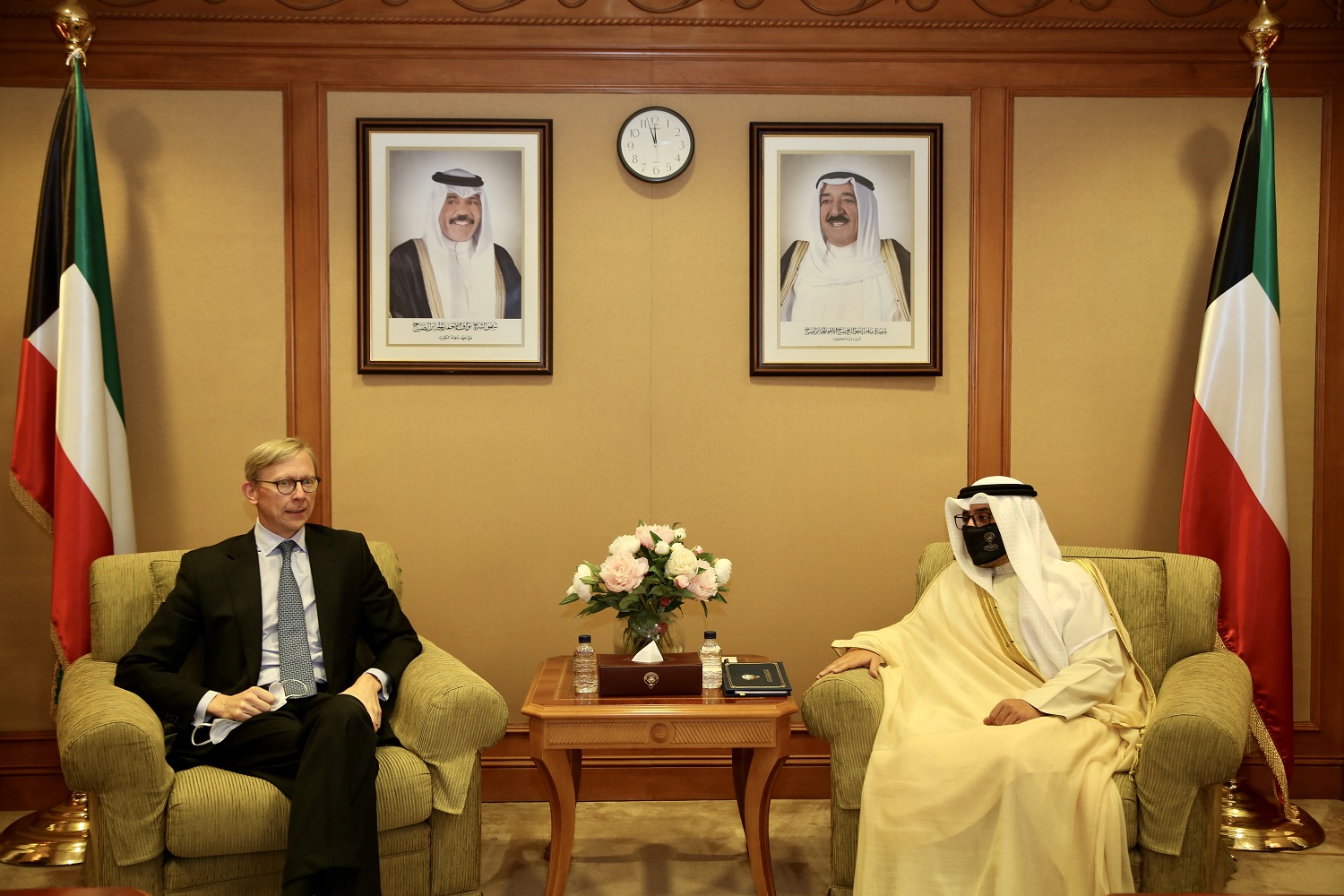 Foreign Minister Sheikh Dr. Ahmad Nasser Al-Mohammad receives US Special Representative for Iran and Senior Policy Advisor to Secretary of State, Brian Hook