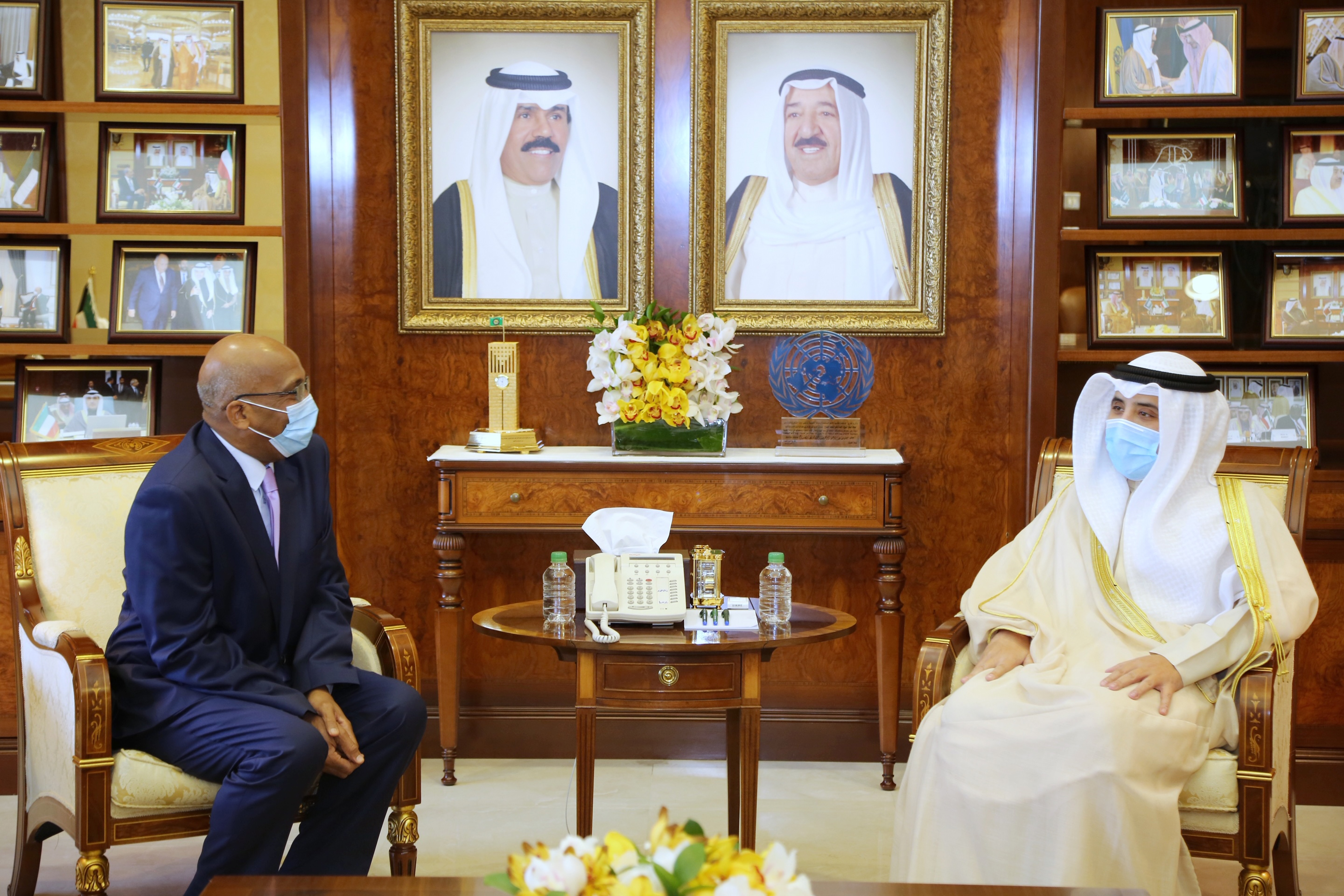 وزير الخارجية الكويتي يستقبل سفير جمهورية السودان لدى دولة الكويت