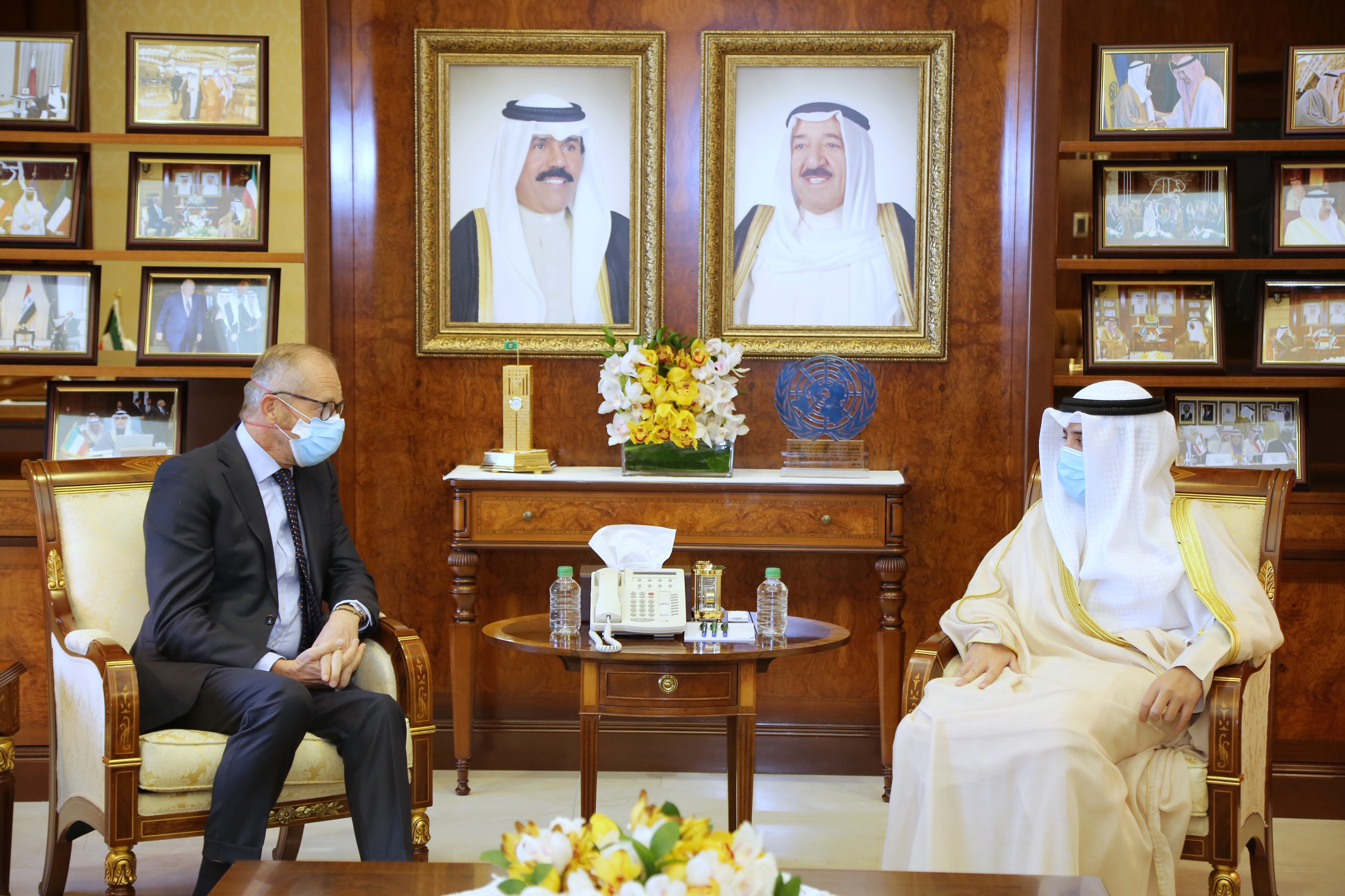 وزير الخارجية الكويتي يستقبل سفير مملكة هولندا لدى دولة الكويت