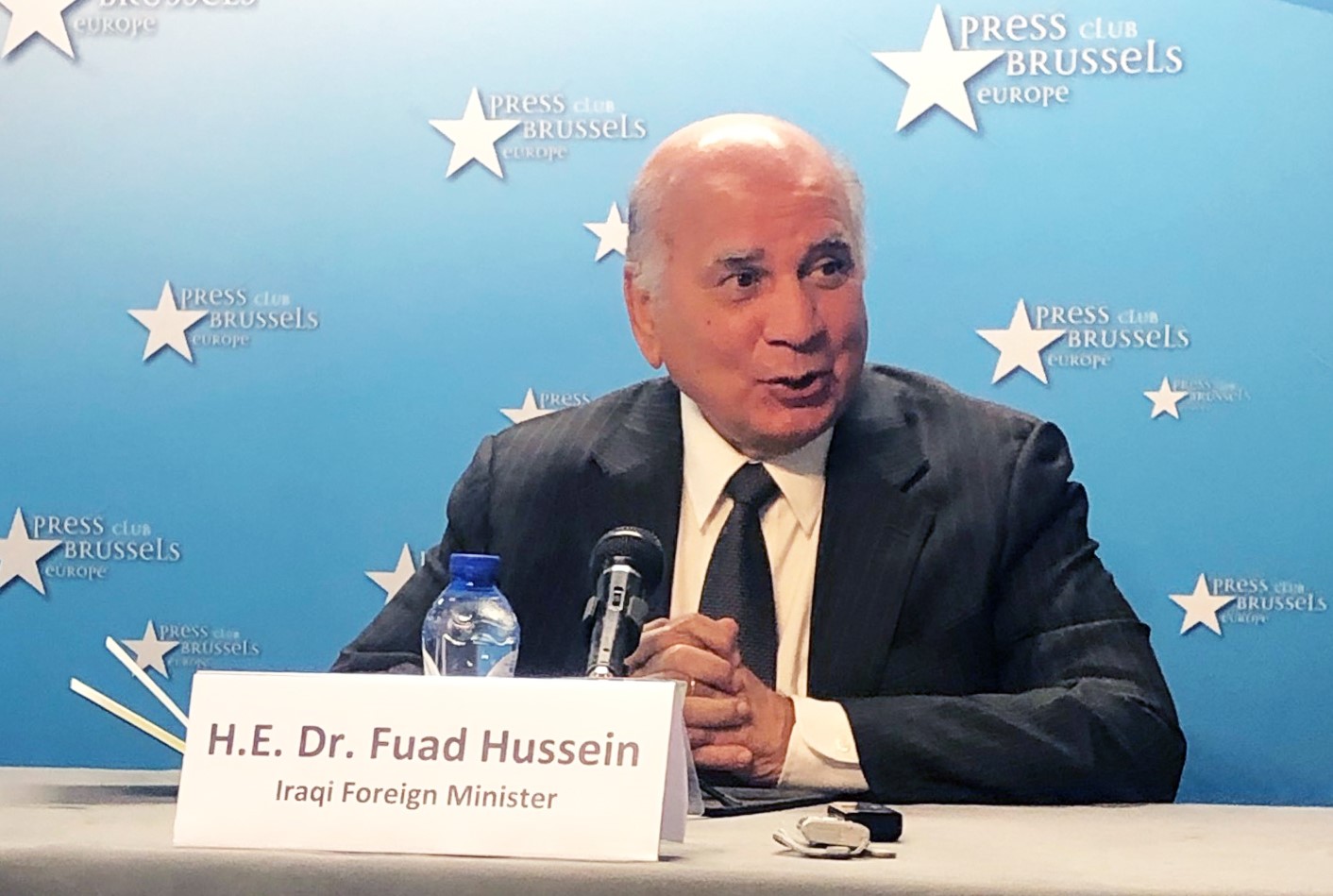 Le ministre irakien des Affaires étrangères, Fuad Hussein.