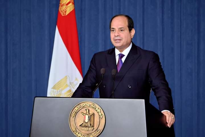 الرئيس المصري عبدالفتاح السيسي  في كلمته امام اجتماع الجمعية العامة للامم المتحدة