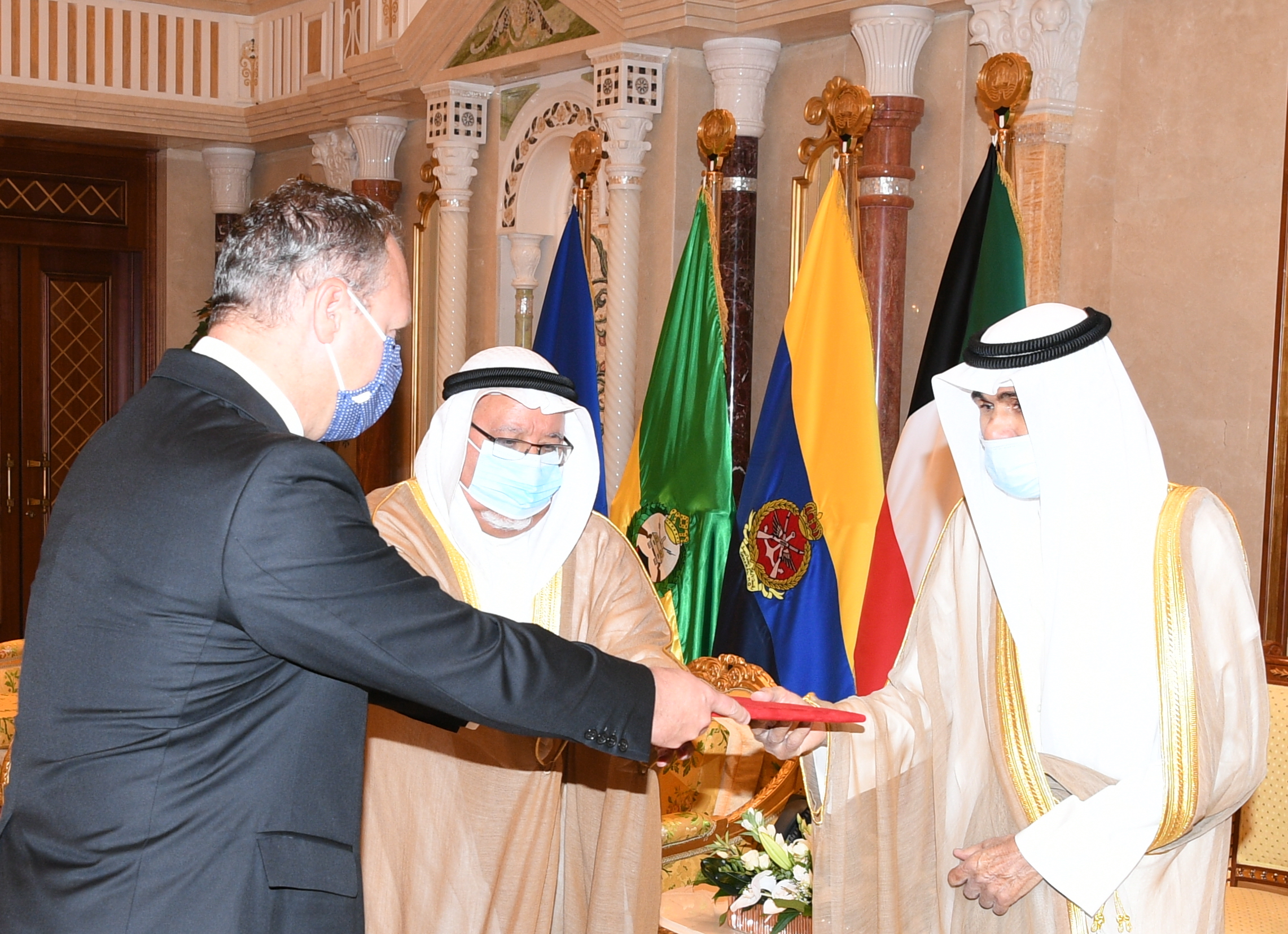 HH the Deputy Amir and Crown Prince received The new Ambassador of  Austria