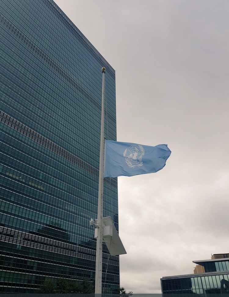 UN flag at half-mast over late Amir