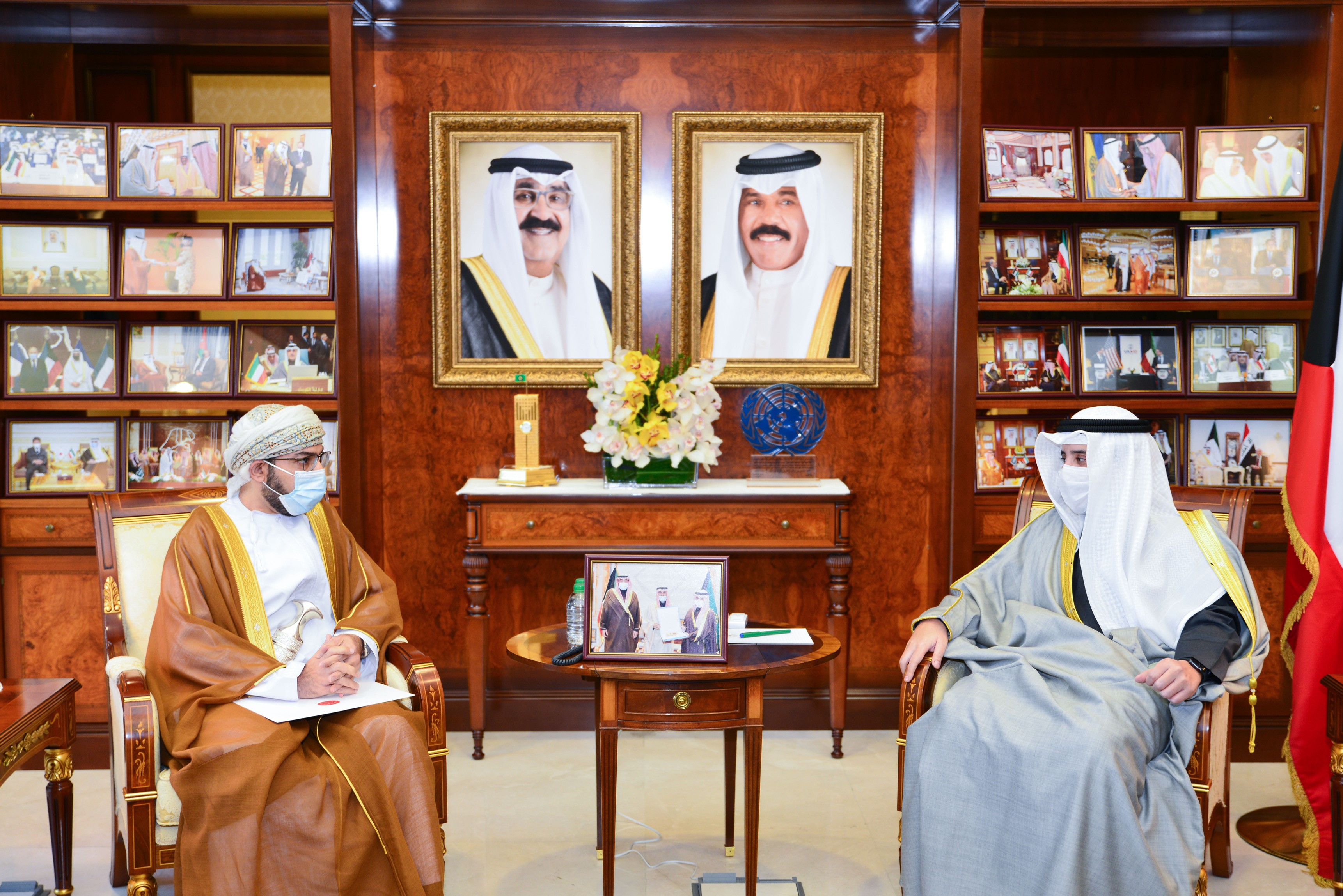 Kuwaiti Foreign Ministe received  Omani Ambassador to Kuwait