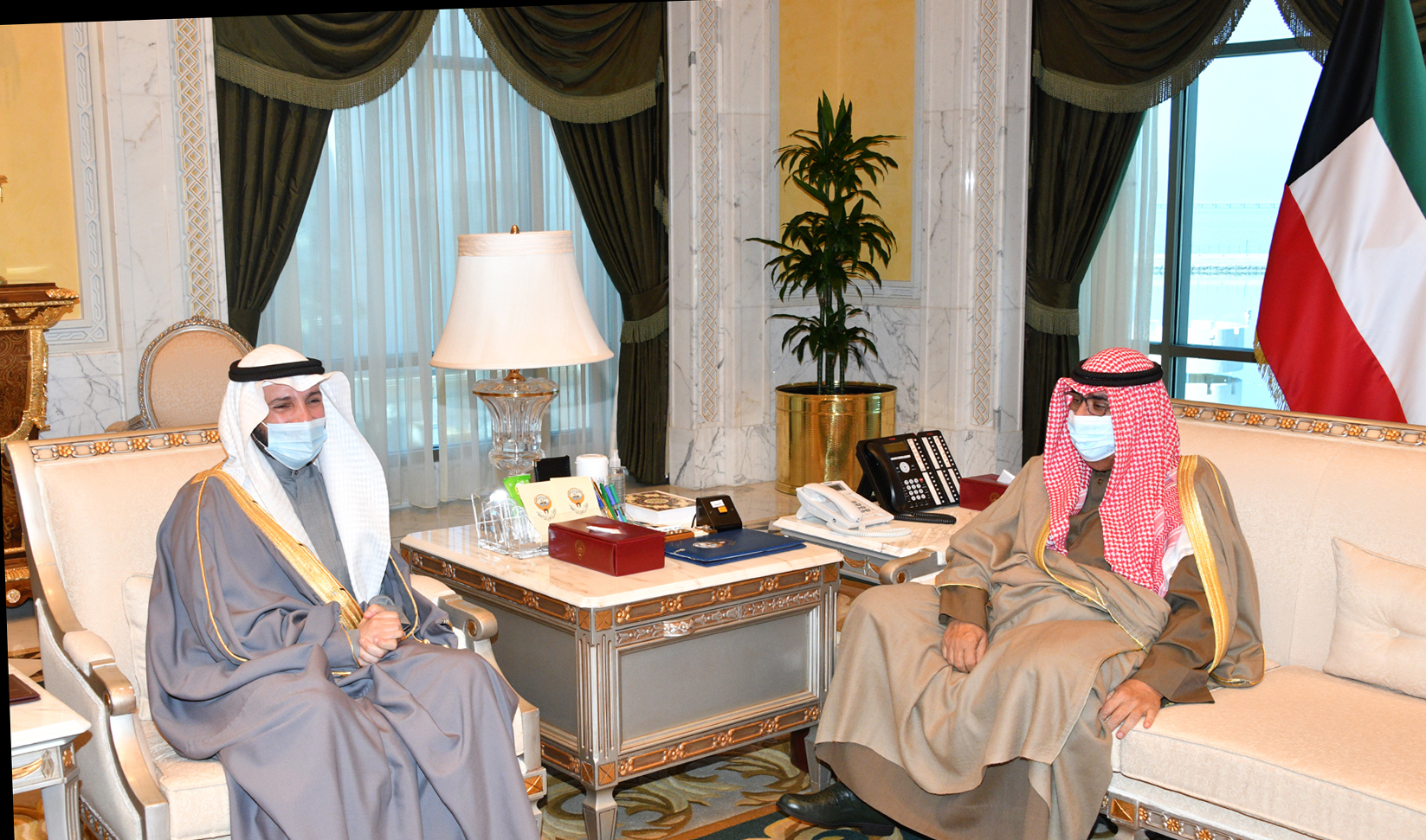 H.H the Crown Prince received National Assembly Speaker Marzouq  Al-Ghanim