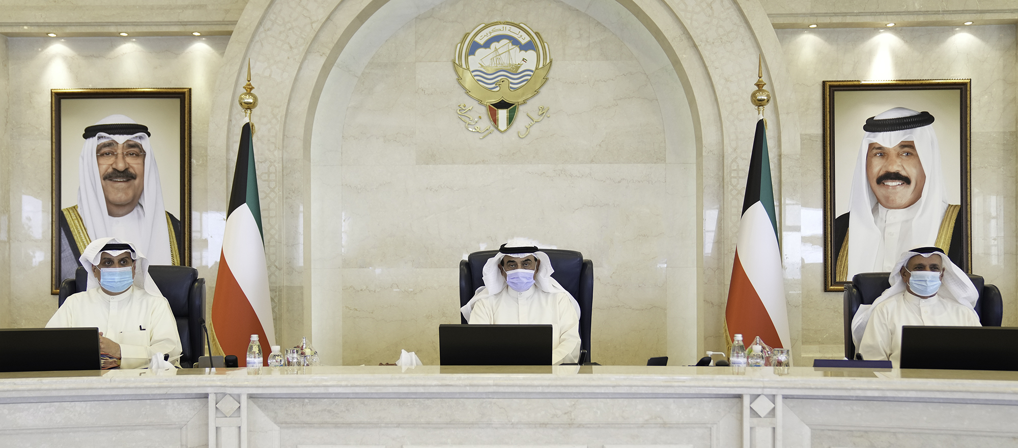 His Highness the Prime Minister Sheikh Sabah Khaled Al-Hamad Al-Sabah presides Cabinet meeting