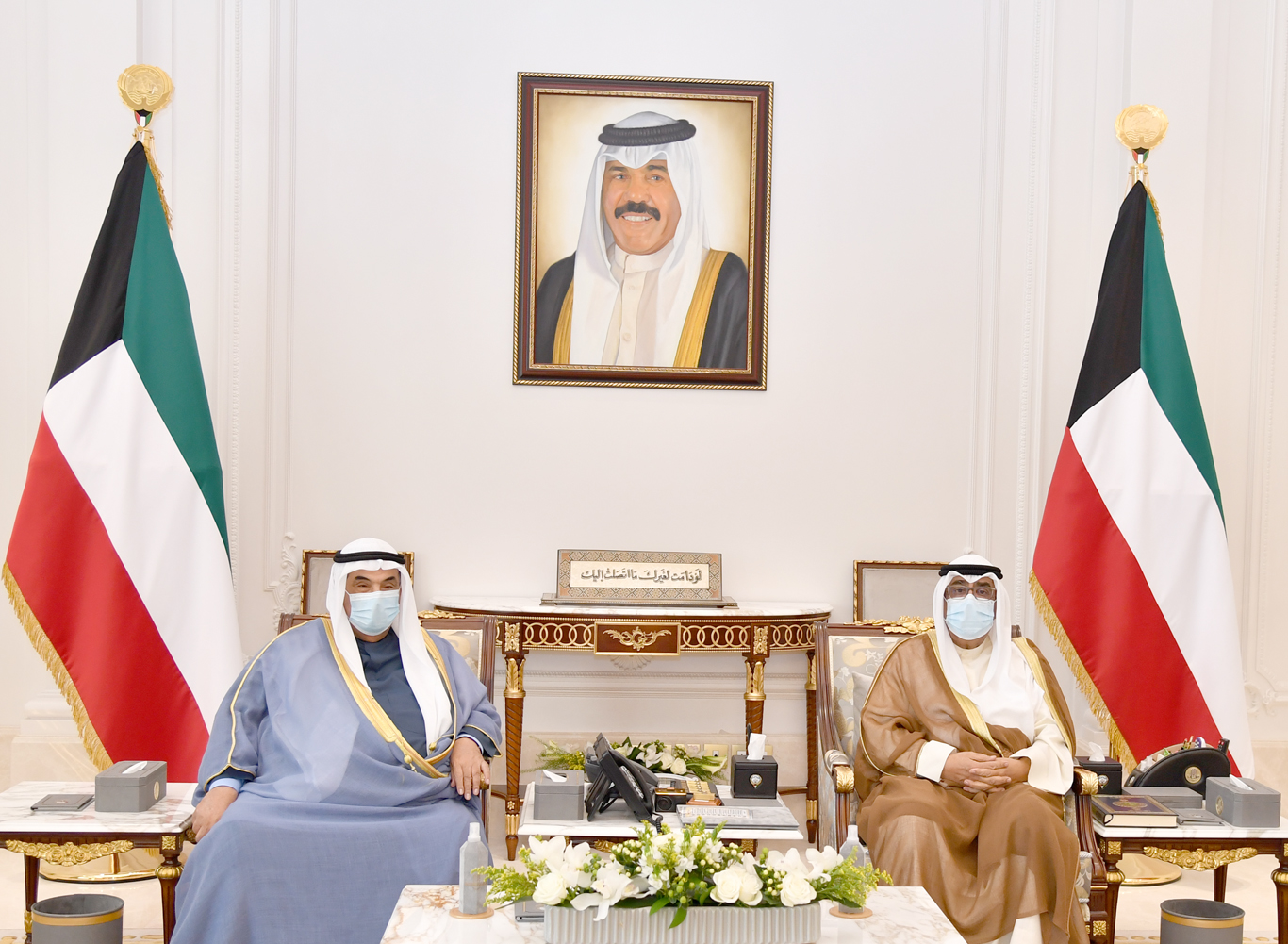 HH the Deputy Amir and Crown Prince received HH Sheikh Nasser Al-Mohammad Al-Sabah.