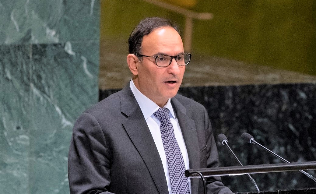 Le représentant permanant du Koweït aux Nations unies, l’ambassadeur Mansour Al-Oteibi.