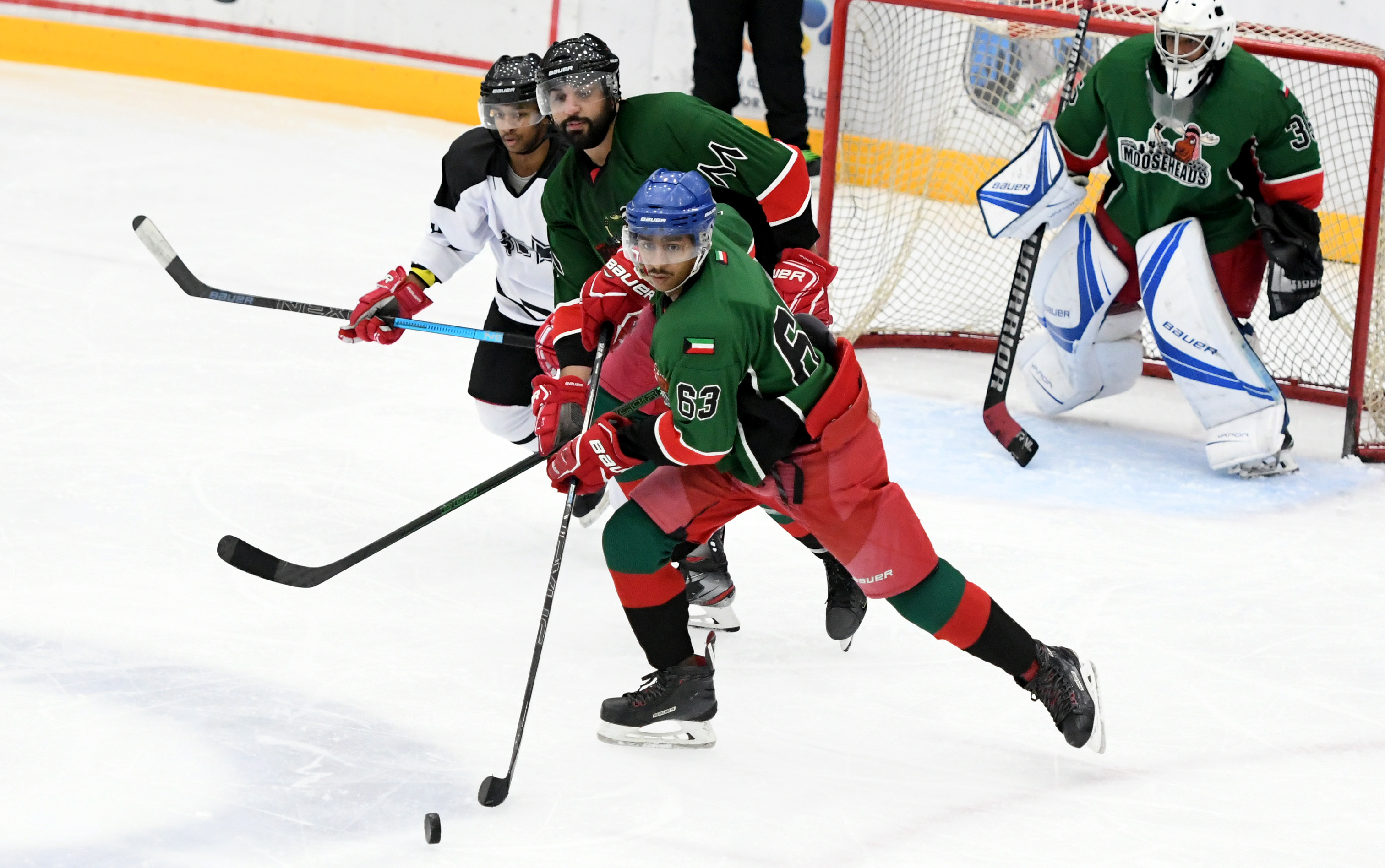 The Kuwaiti National Men's Ice Hockey League 2021-2022 opened at Kuwait Winter Games Club (KWGC) with five teams participating