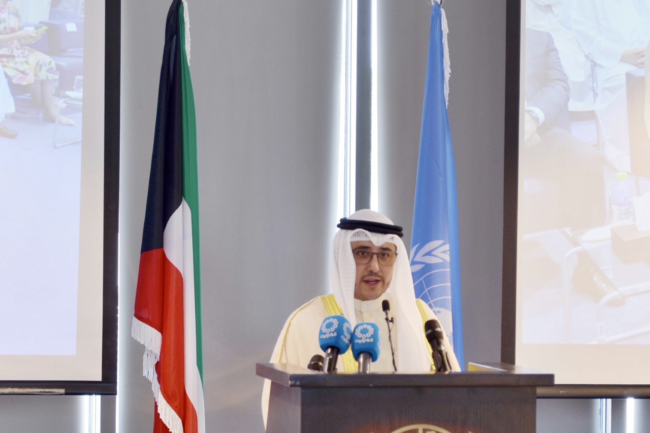 Le ministre des Affaires étrangères, Cheikh Ahmed Nasser Al-Mohammad Al-Sabah