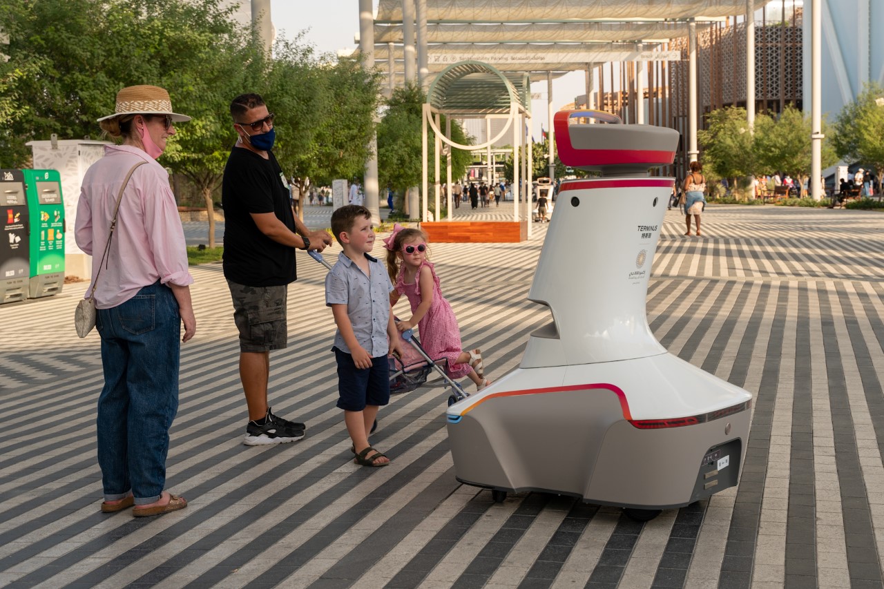 Robots present at expo