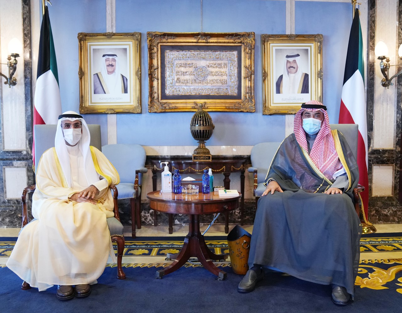 His Highness the Prime Minister Sheikh Sabah Khaled Al-Hamad Al-Sabah received Secretary General of the Gulf Cooperation Council (GCC) Dr. Nayef Al-Hajraf
