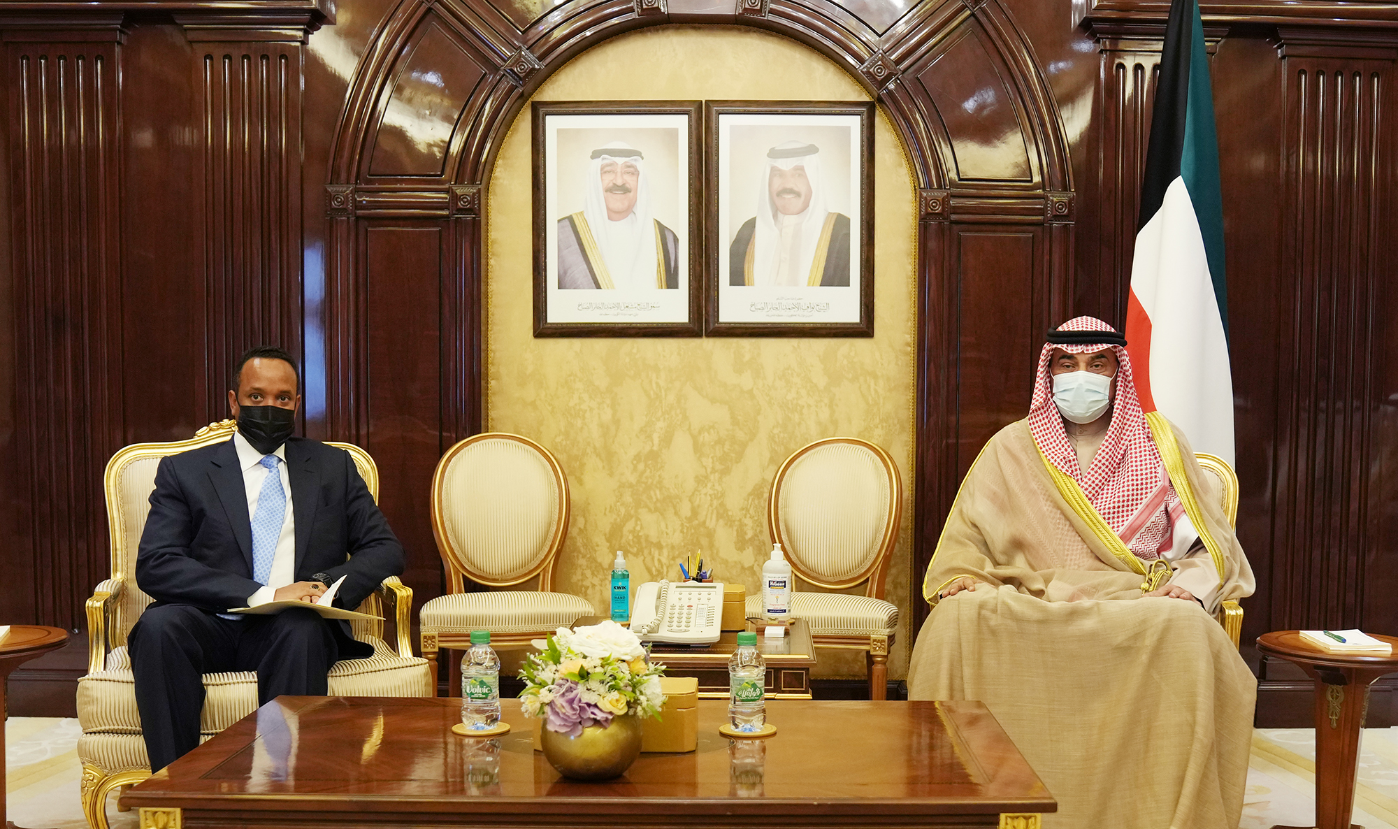 His Highness the Prime Minister of Kuwait receives Ethiopian Minister of Finance