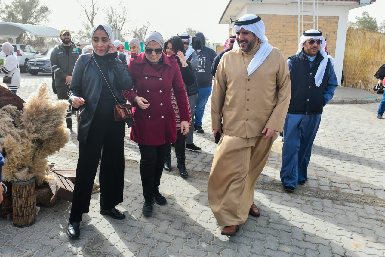 Chairman and Director General of EPA Sheikh Abdullah Ahmad Al-Humoud Al-Sabah opens Jahra Nature Reserve