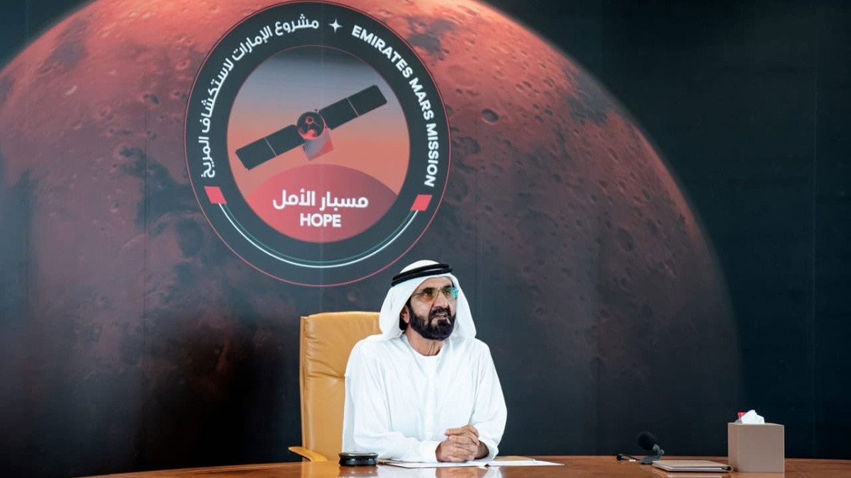 UAE announced a new space mission which included the construction of a space ship