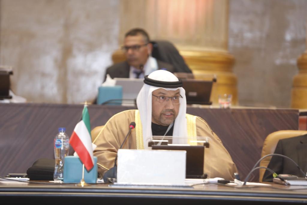 وكيل وزارة التربية الكويتية الدكتور علي اليعقوب يلقي كلمة الكويت امام المؤتمر