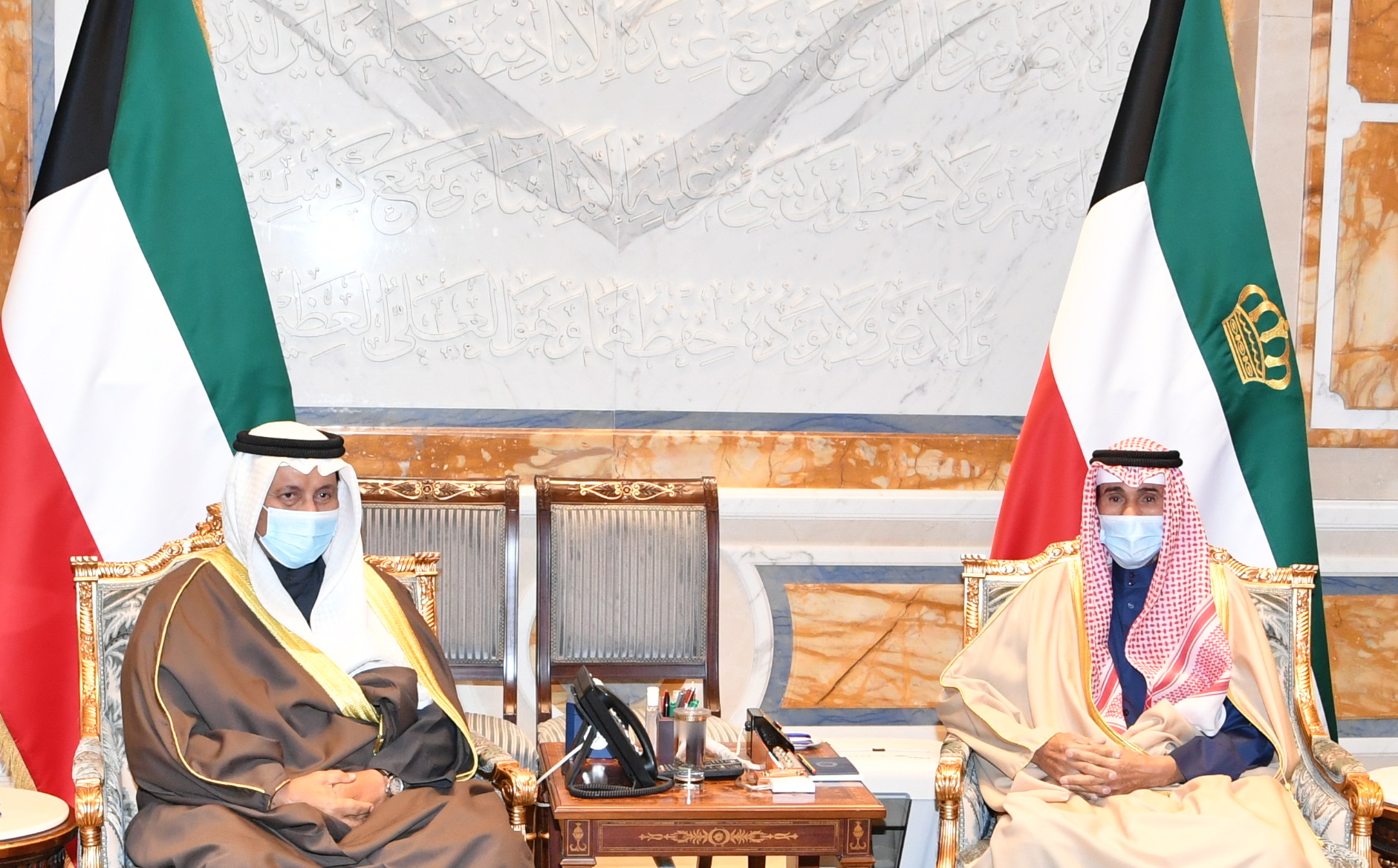 HH the Amir received HH Sheikh Jaber Mubarak Al-Hamad Al-Sabah