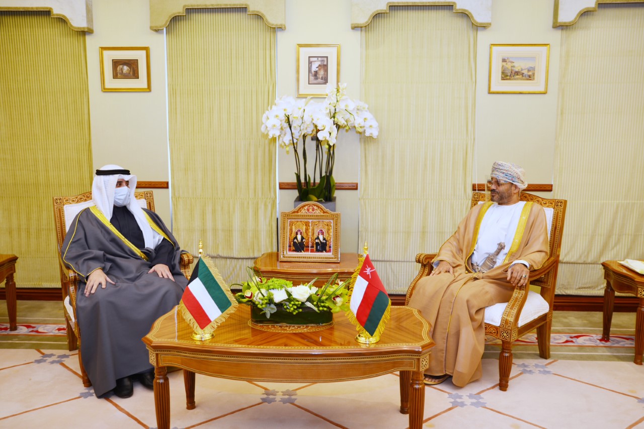 Omani Foreign Minister with his Kuwaiti counterpart Sheikh Dr. Ahmad Nasser Mohammad Al-Sabah