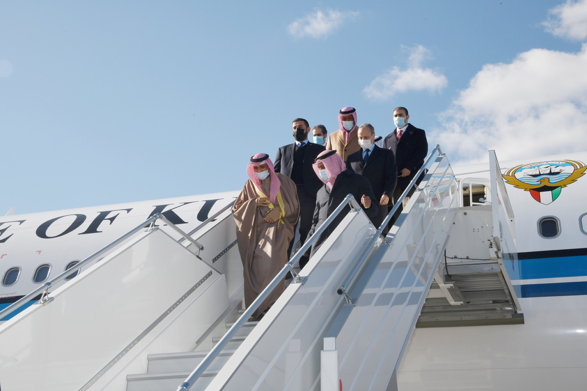 Kuwait's Amir arrives in United States