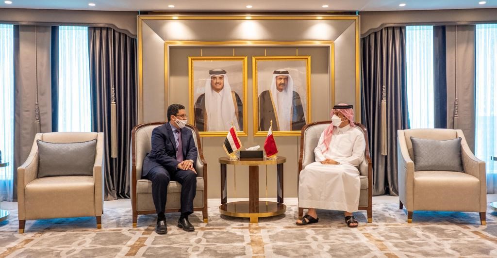 Qatari Deputy Prime Minister and Foreign Minister meets Yemeni Minister of Foreign Affairs