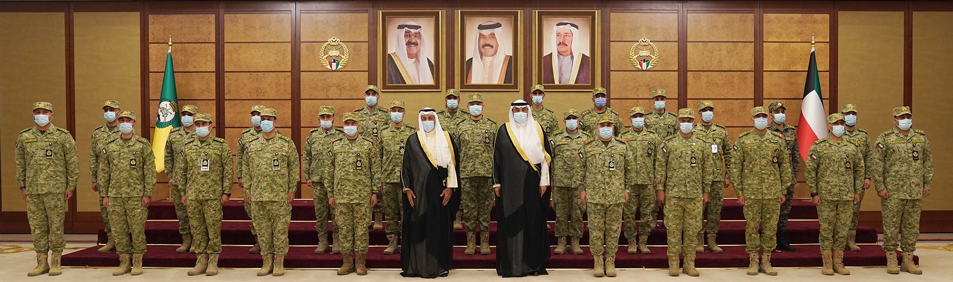 His Highness the Premier during a visit to the General Command of the National Guard