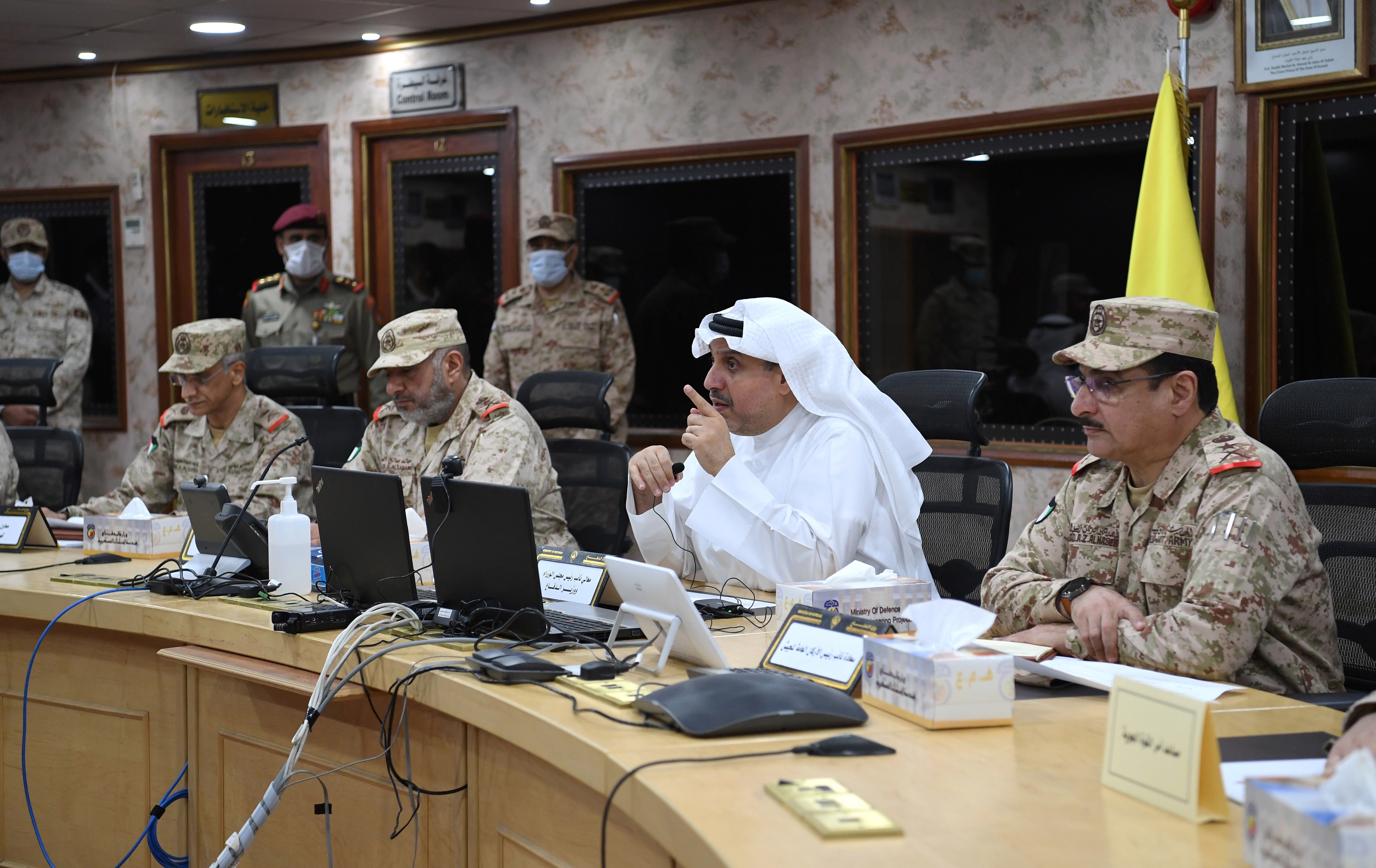 KUNA Kuwait Defense Minister inquires about troops in S. Arabia