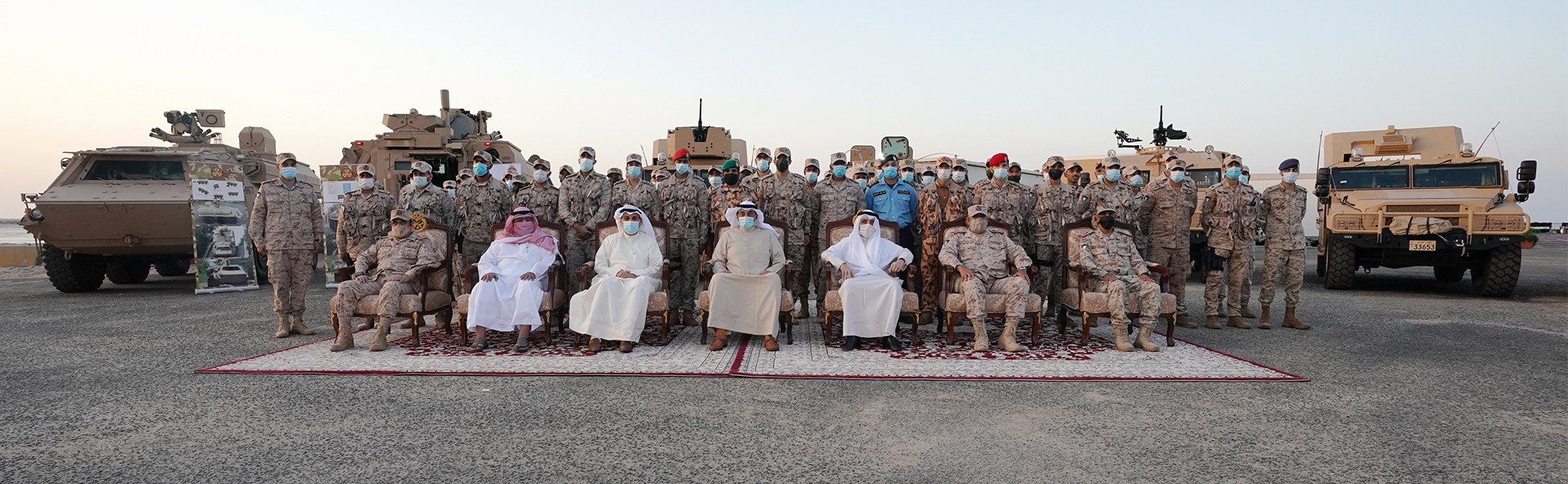 His Highness the Prime Minister Sheikh Sabah Khaled Al-Hamad Al-Sabah visits Land Forces N. country