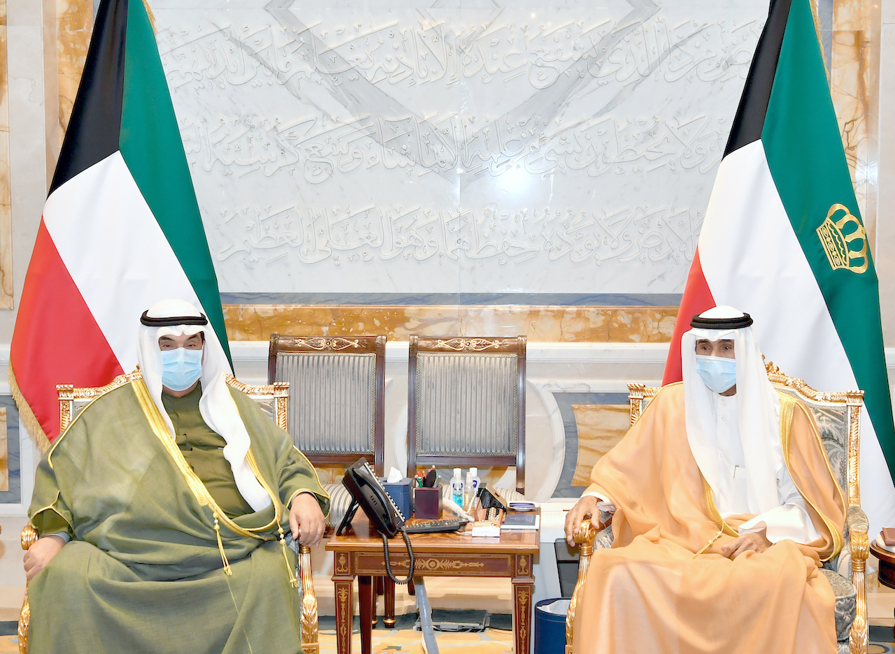 HH the Amir received HH  Sheikh Nasser Al-Mohammad Al-Sabah