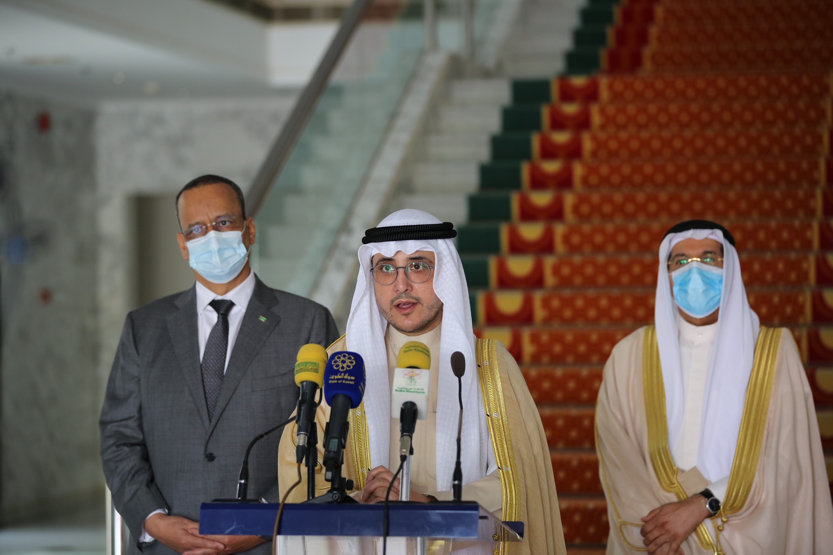 المؤتمر الصحفي لوزير الخارجية الكويتي في اطار زيارته الرسمية لموريتانيا