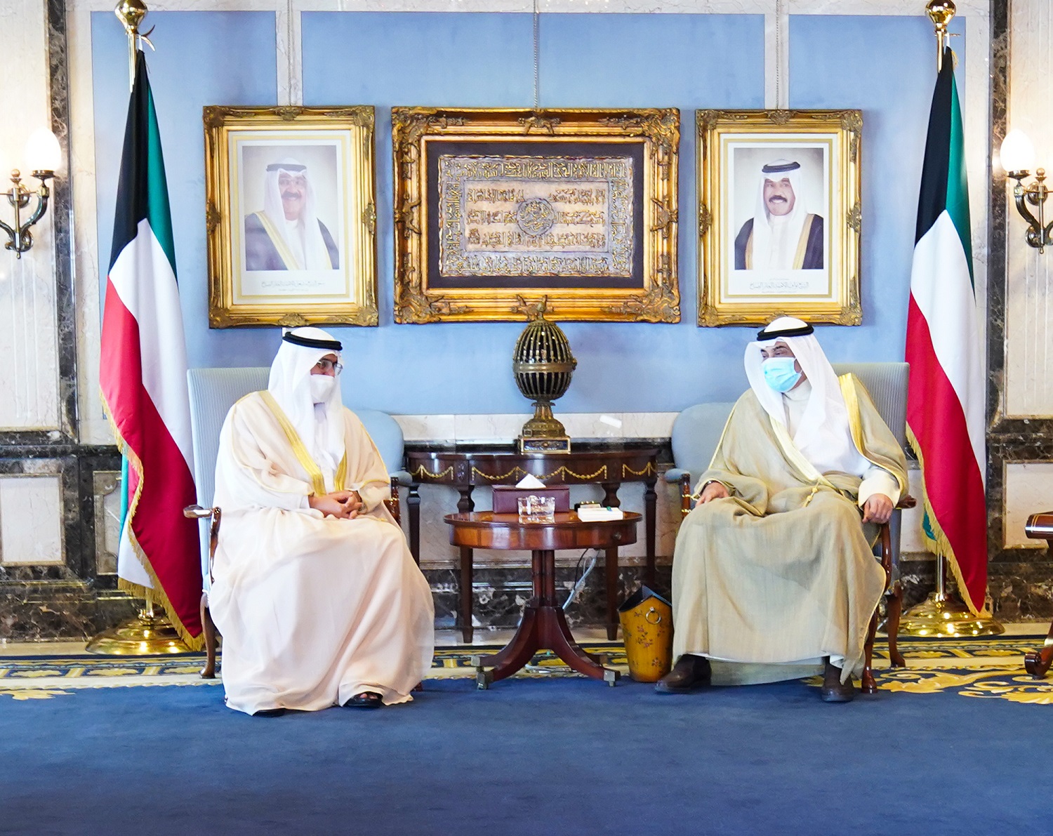 Prime Minister His Highness Sheikh Sabah Al-Khaled Al-Hamad Al-Sabah receives UAE's ambassador Dr. Matar Al-Neyadi