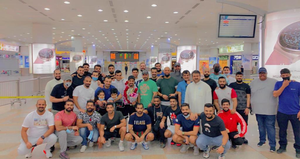 Public Authority for Sport celebrates Al-shaheen upon his arrival in the country
