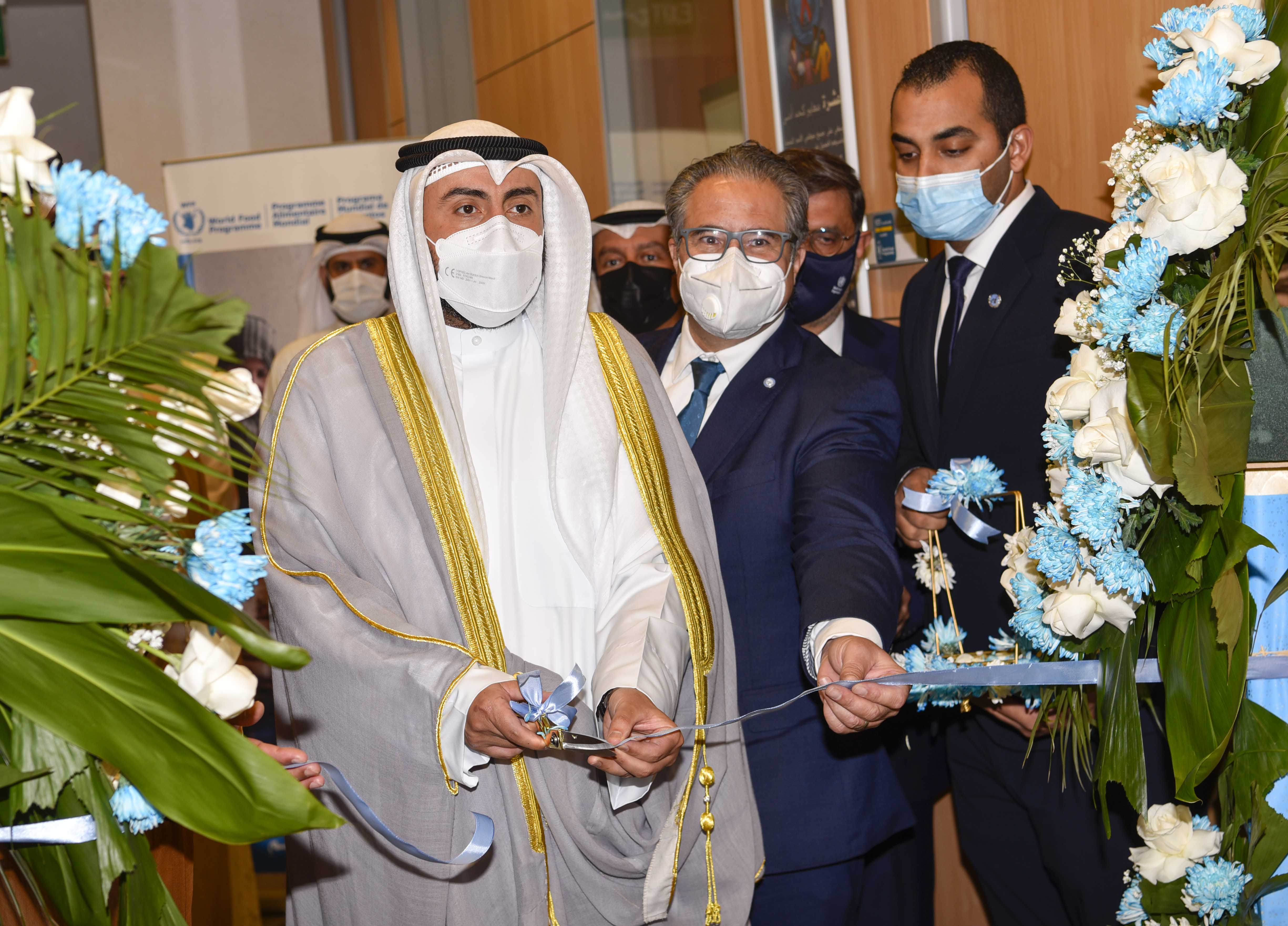 Health Minister Sheikh Dr. Basel Al-Sabah in the ceremony for inauguration of (WHO) headquarters