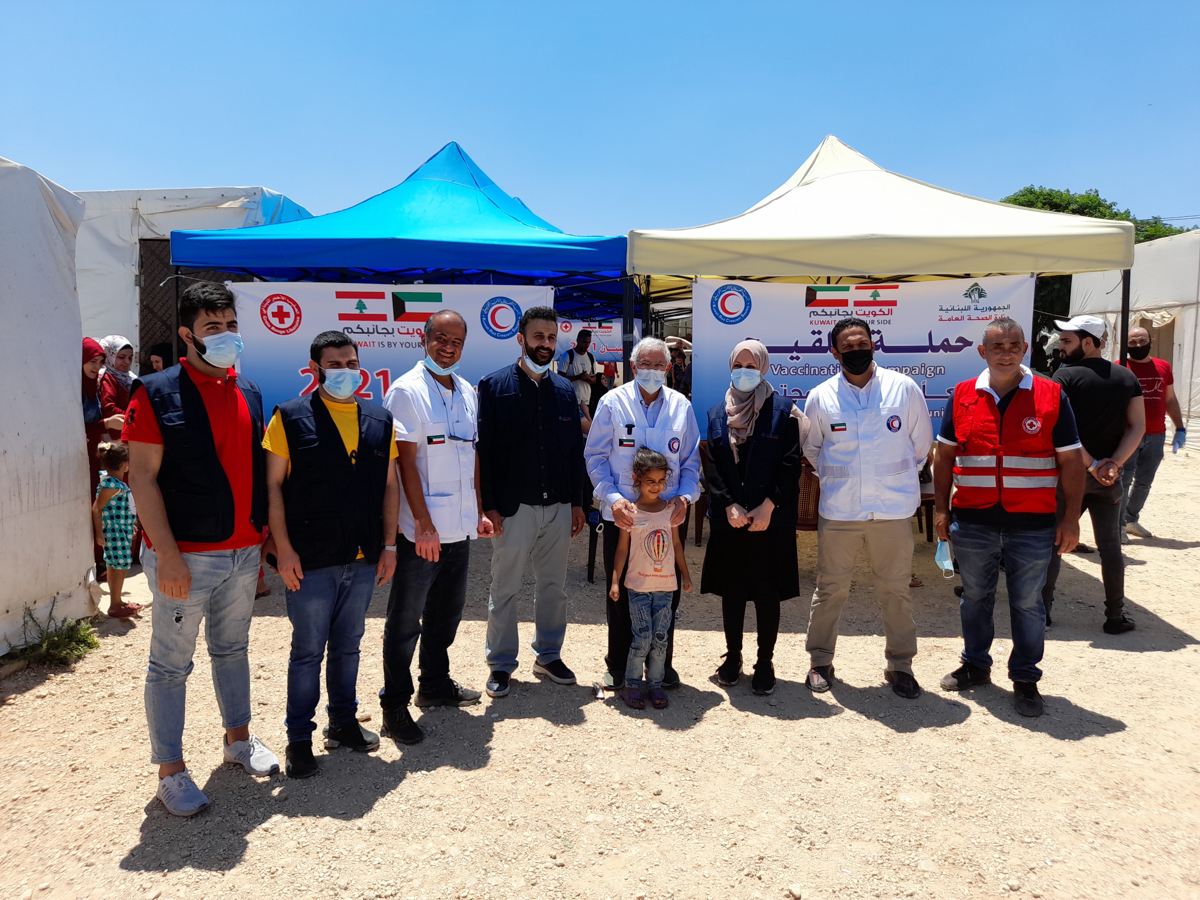 KRCS launches COVID-19 vaccination campaign for Syrian refugees in Lebanon