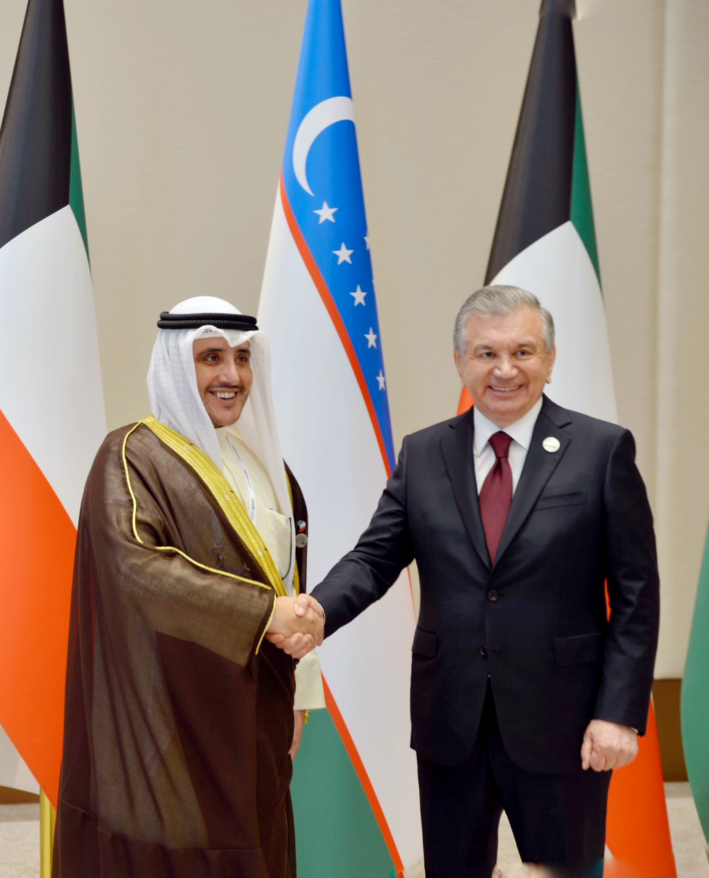 Uzbekistan President Shavkat Mirziyoyev received Kuwait's Minister of Foreign Affairs and Minister of State for Cabinet Affairs Sheikh Dr. Ahmad Nasser Al-Mohammad Al-Sabah