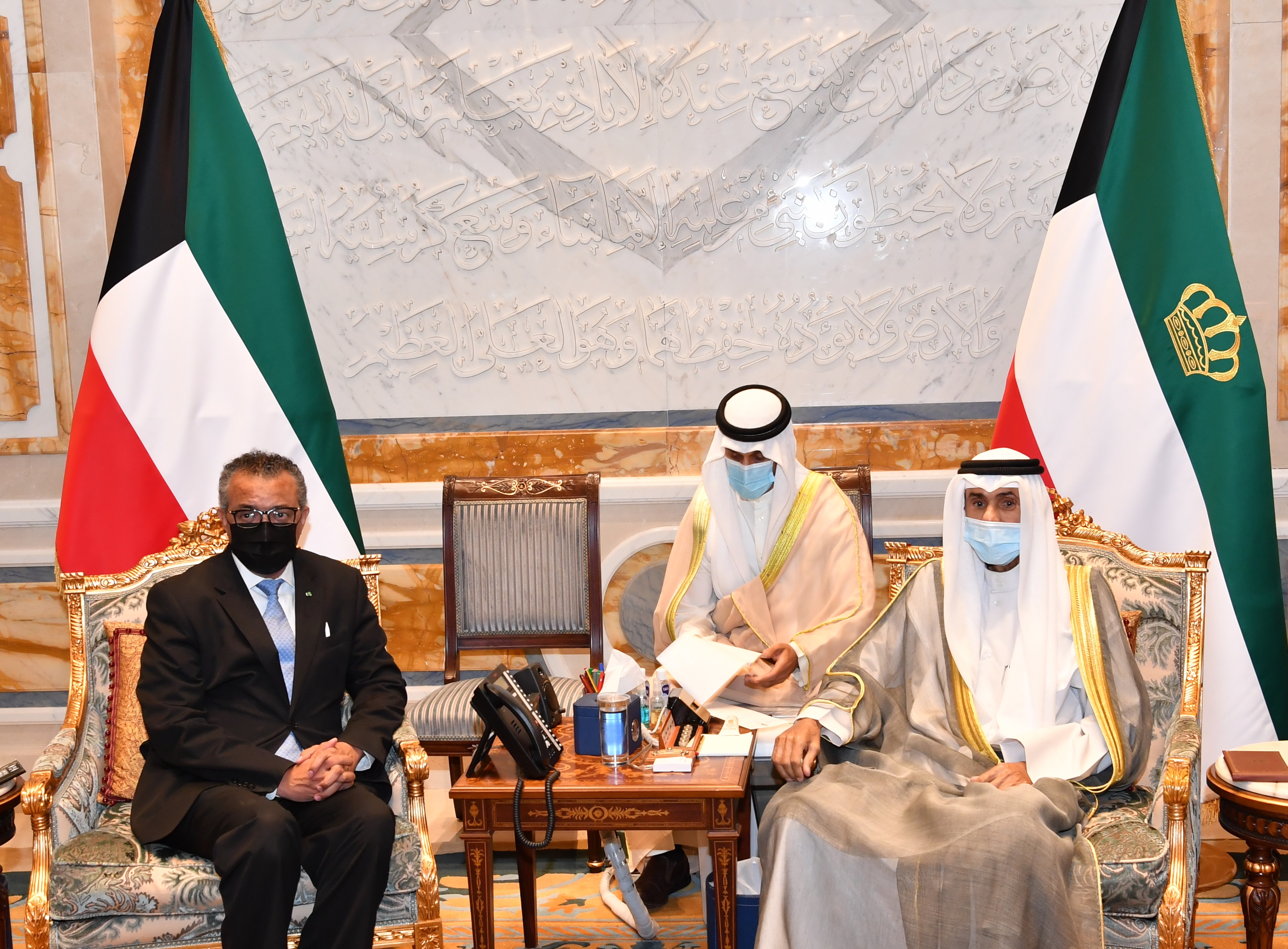 سمو أمير البلاد يستقبل مدير عام منظمة الصحة العالمية الدكتور تيدروس أدهانوم غيبريسوس