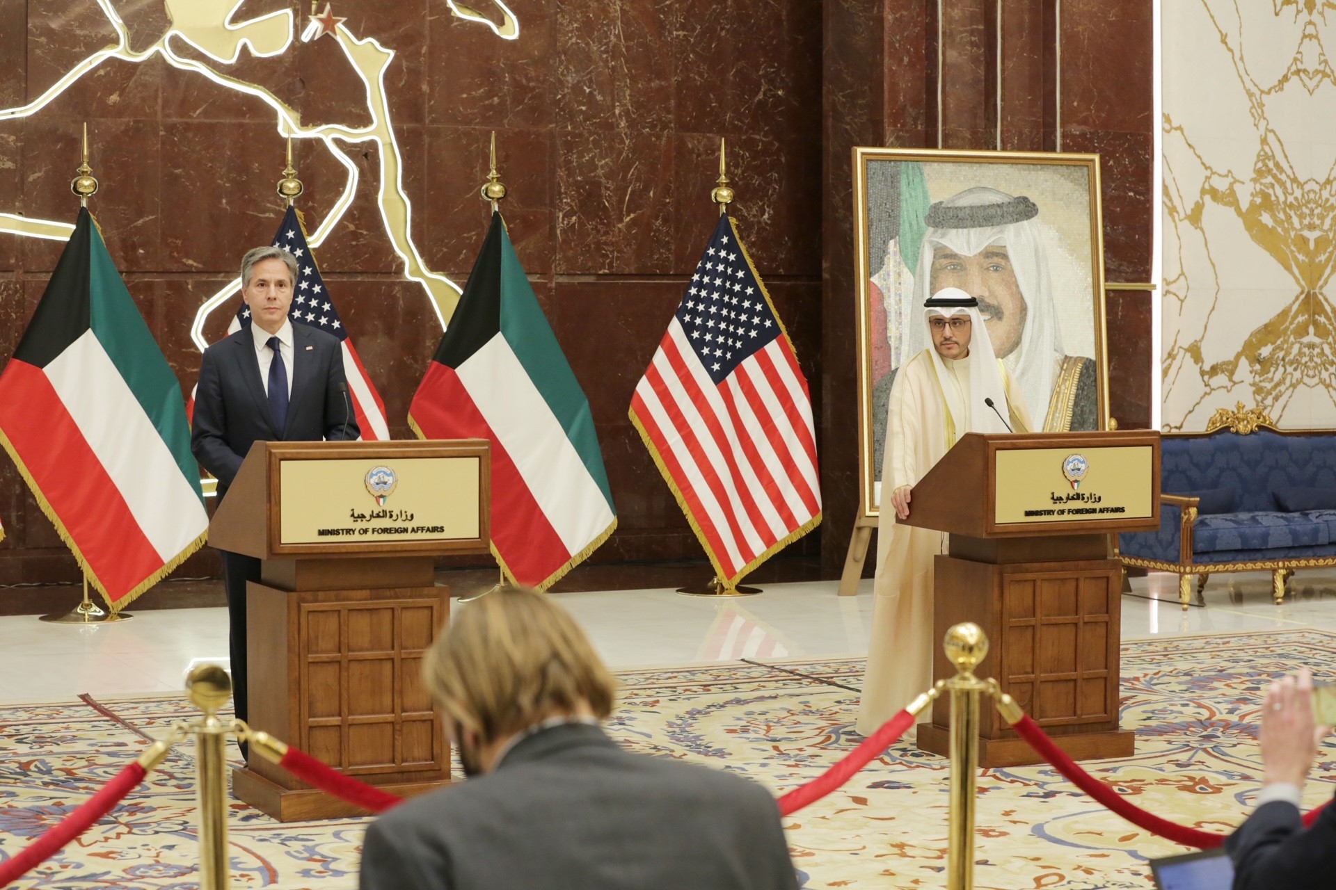 Kuwait FM and US Secretary of State hold press conference