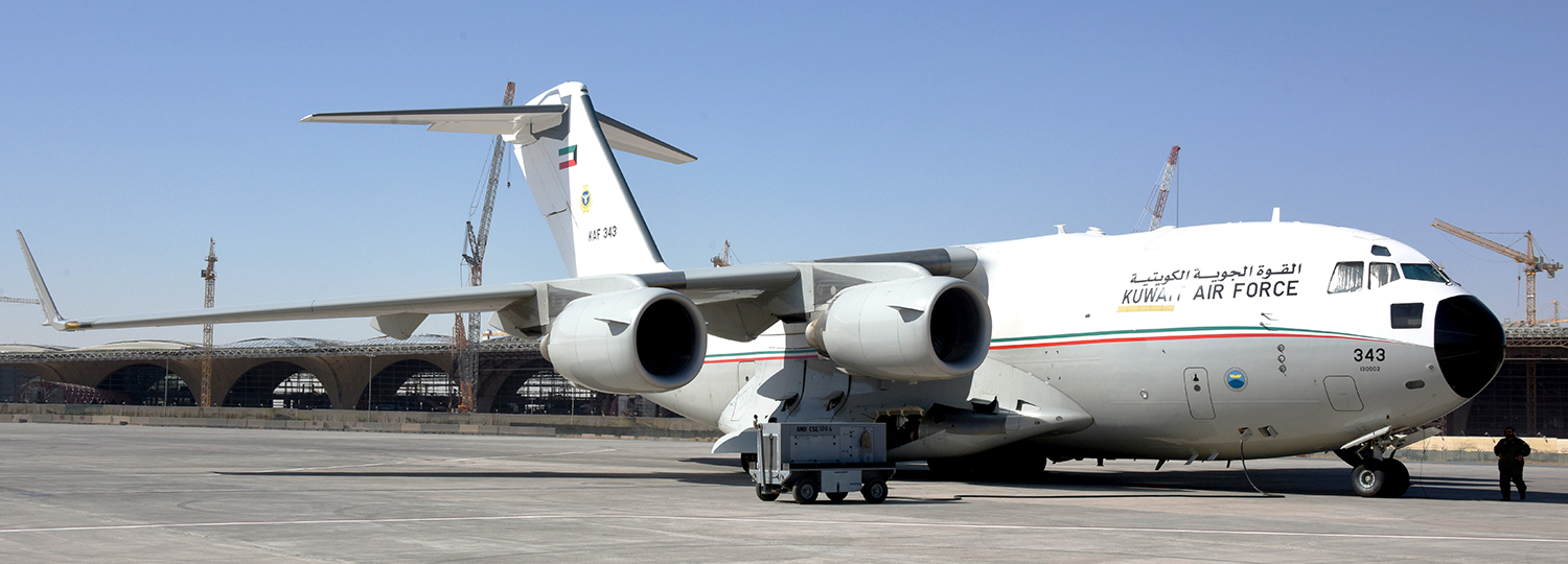 الطائرة التابعة للقوة الجوية الكويتية