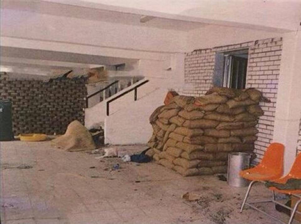 -A facility at Kazma Sporting Club turned into a detention facility by Iraqi occupiers.