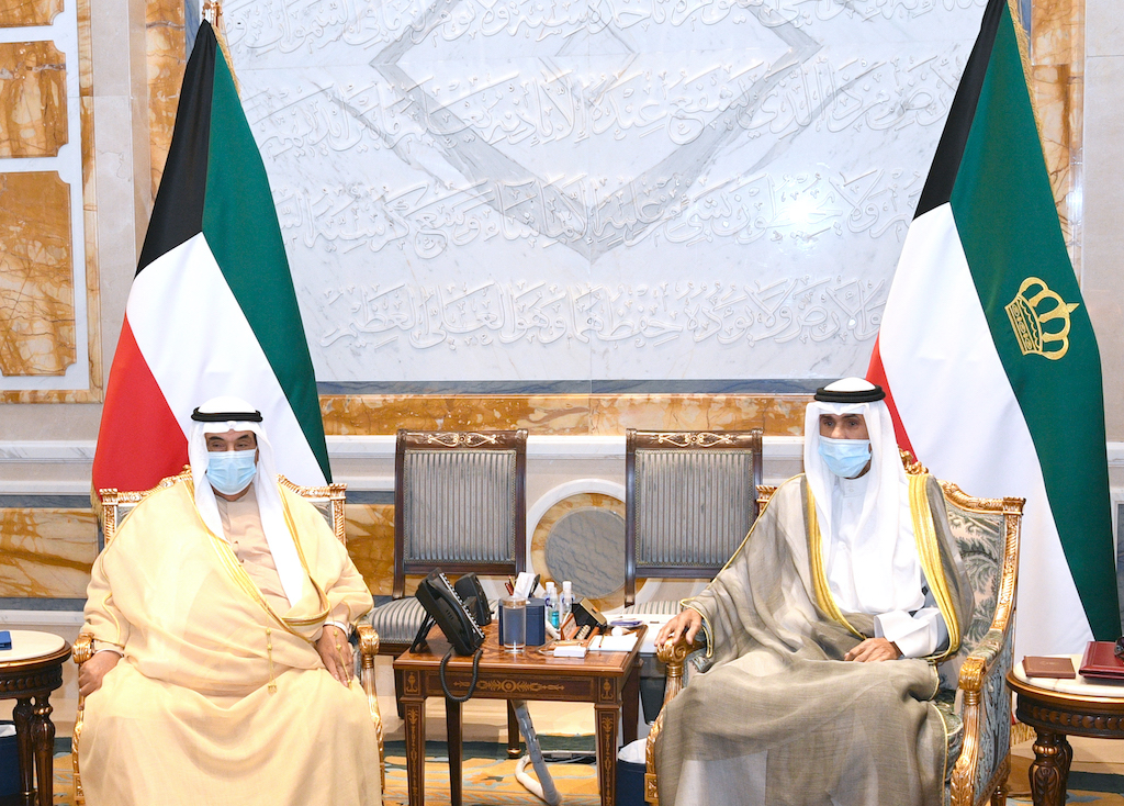 HH the Amir received HH Sheikh Naser Al-Mohammad Al-Ahmad Al-Sabah