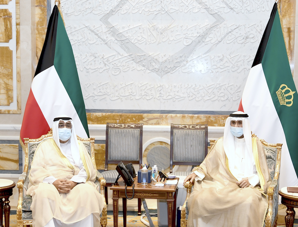 His Highness the Amir receives His Highness the Crown Prince