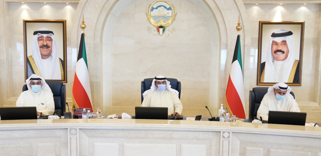 His Highness the Prime Minister Sheikh Sabah Khaled Al-Hamad Al-Sabah presides Cabinet meeting