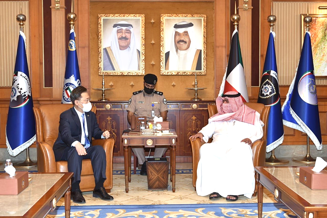 Minister of Interior receives South Korea Ambassador to Kuwait