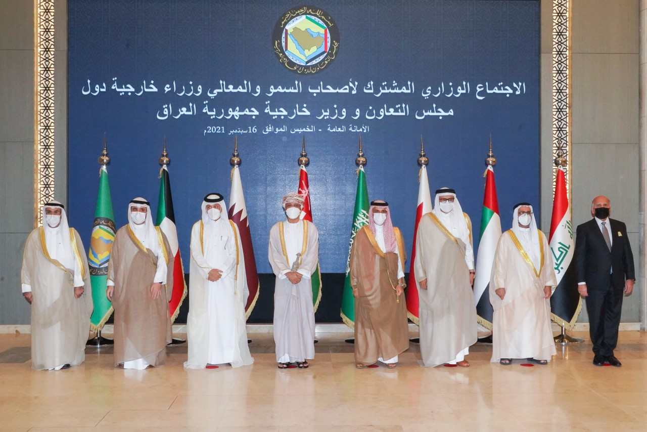 وزراء خارجية دول مجلس التعاون لدول الخليج العربية مع وزير خارجية جمهورية العراق