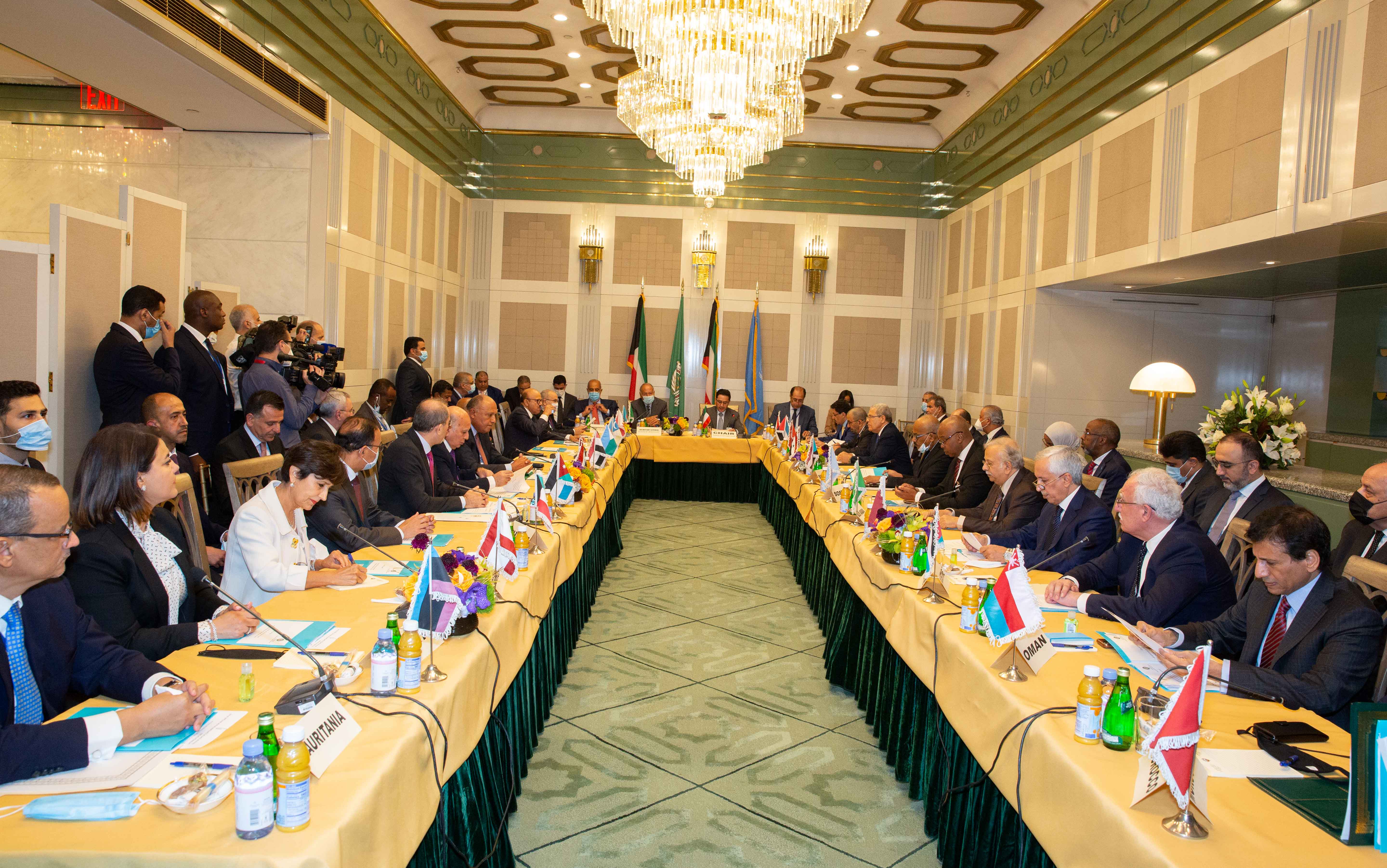 Kuwait's Foreign Minister chairs UN ministerial Arab League Consultation meeting