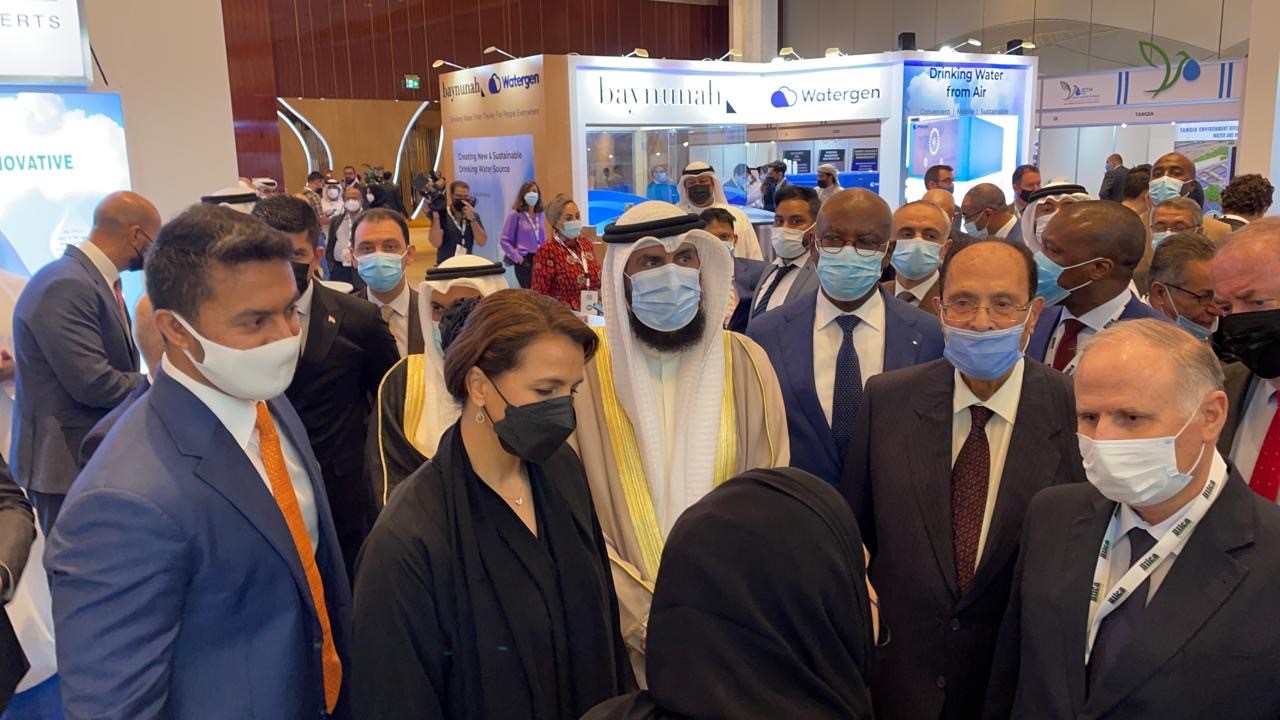Kuwait Minister of Electricity, Water and Renewable Energy during his attendance of the Fifth Arab Water Forum held in Dubai