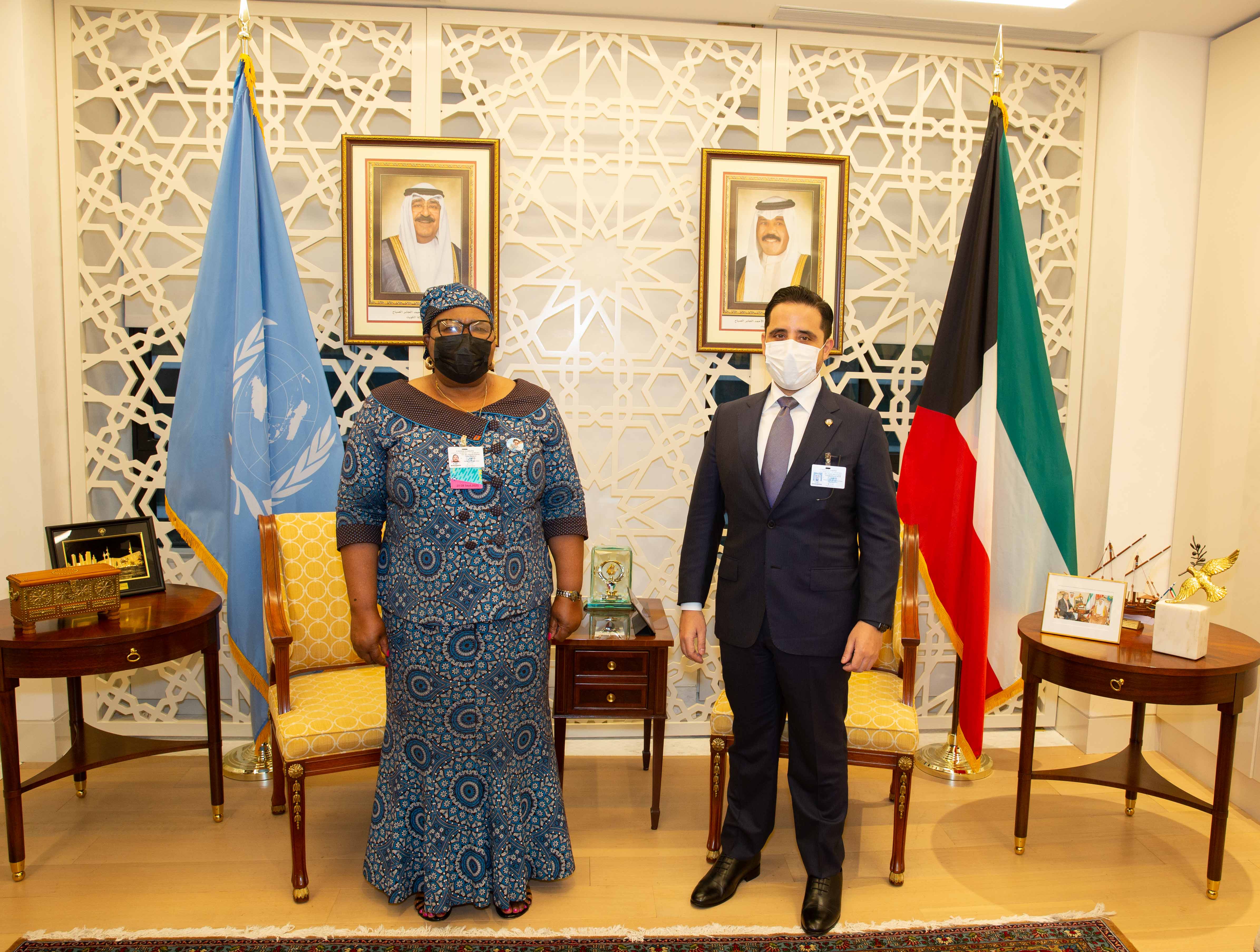 Kuwait's Foreign Minister receives Mosotho Minister of Foreign Affairs
