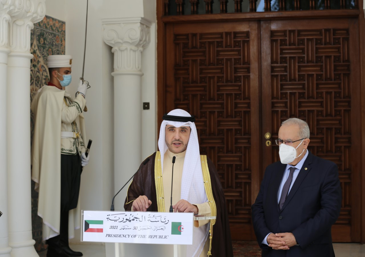 Representative of His Highness the Amir, Foreign Minister addresses the press conference