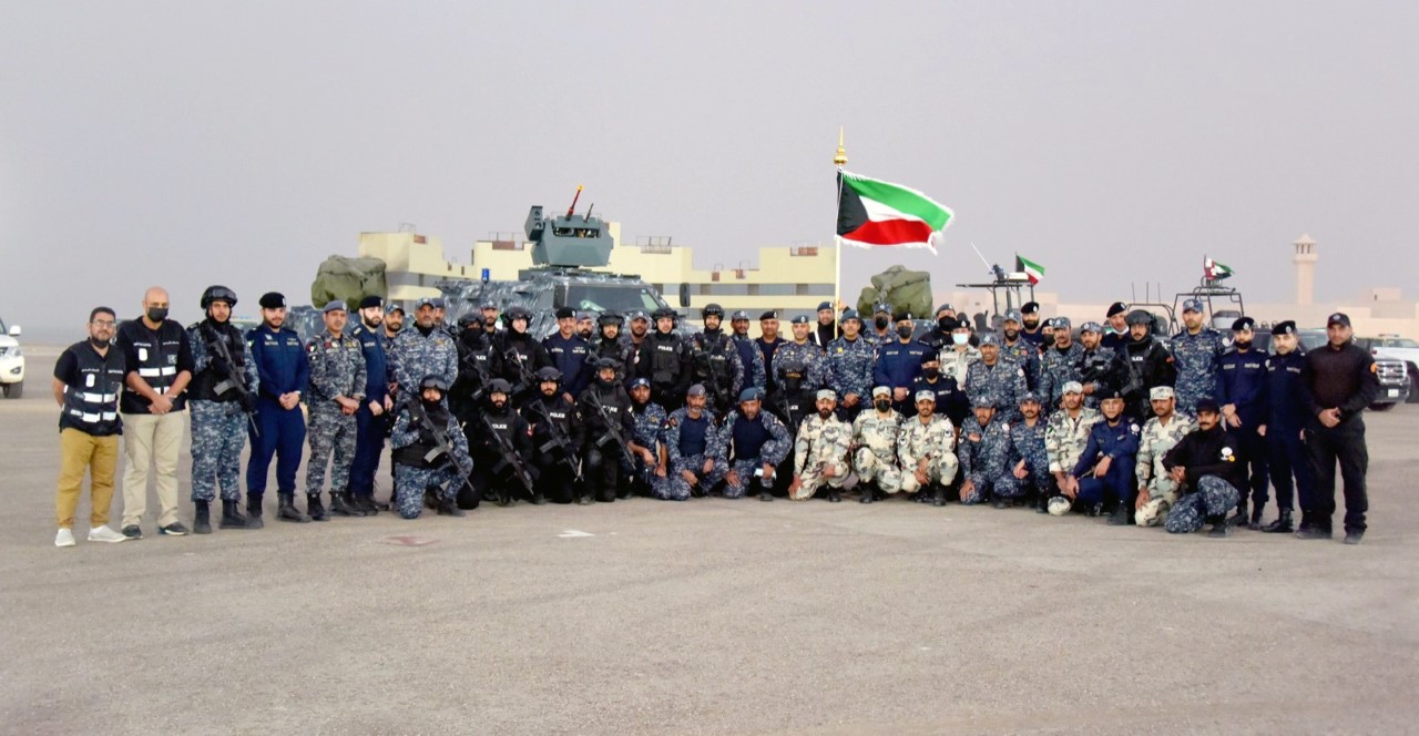 جانب من القوة الكويتية المشاركة في التمرين التعبوي الخليجي المشترك (أمن الخليج العربي 3)
