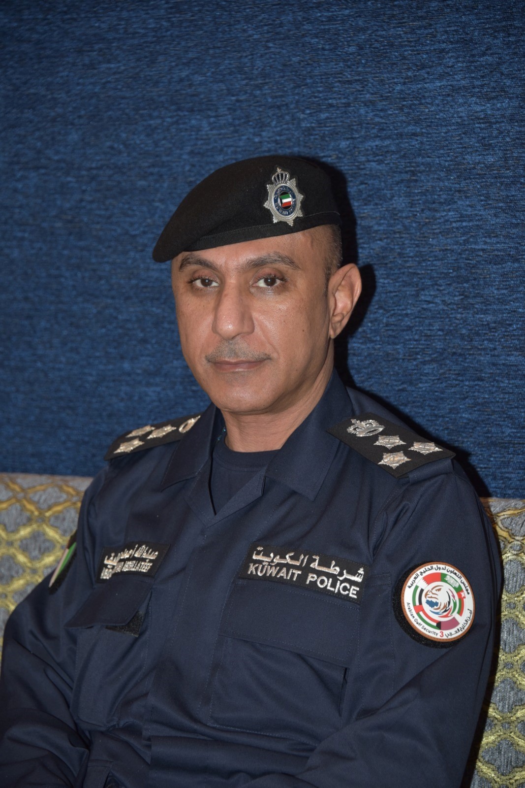 رئيس اللجنة العليا للقوة الأمنية الكويتية المشاركة في التمرين التعبوي المشترك العميد عبد الله العتيقي